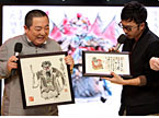 天天兄弟“疯抢”名画 涵涵曝“私心”